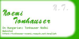 noemi tonhauser business card