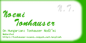 noemi tonhauser business card